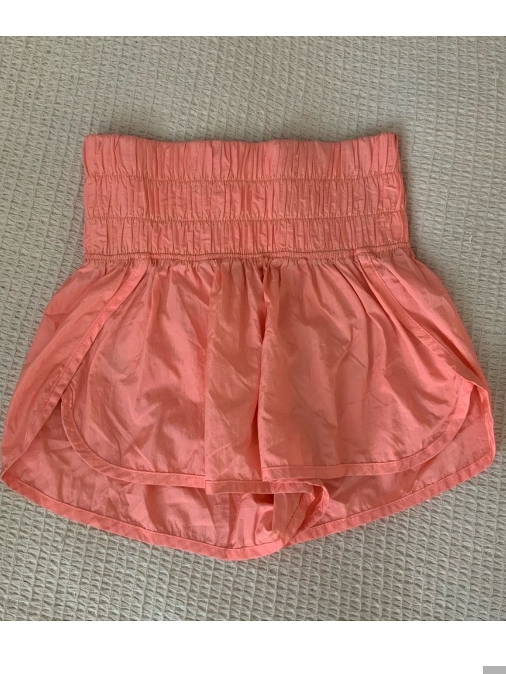 Free People Push the Way Papaya Swish Athletic Shorts - Small